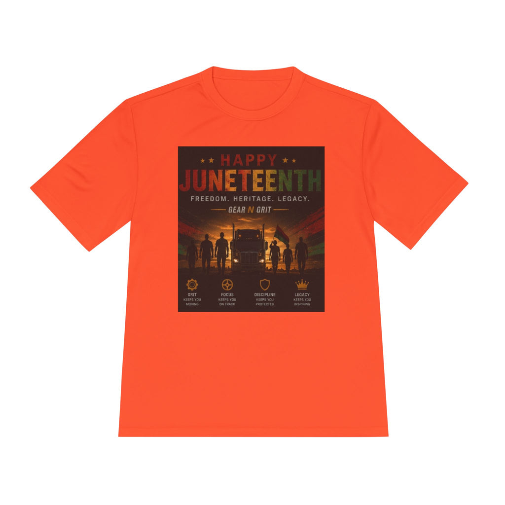 Gear & Grit Long Haul Performance Tee — Unisex Moisture-Wicking Trucker Shirt
