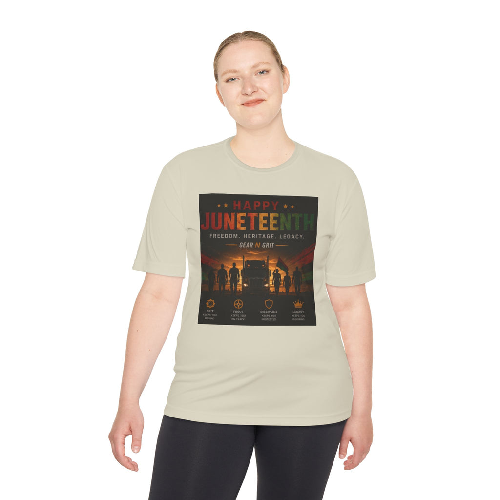 Gear & Grit Long Haul Performance Tee — Unisex Moisture-Wicking Trucker Shirt