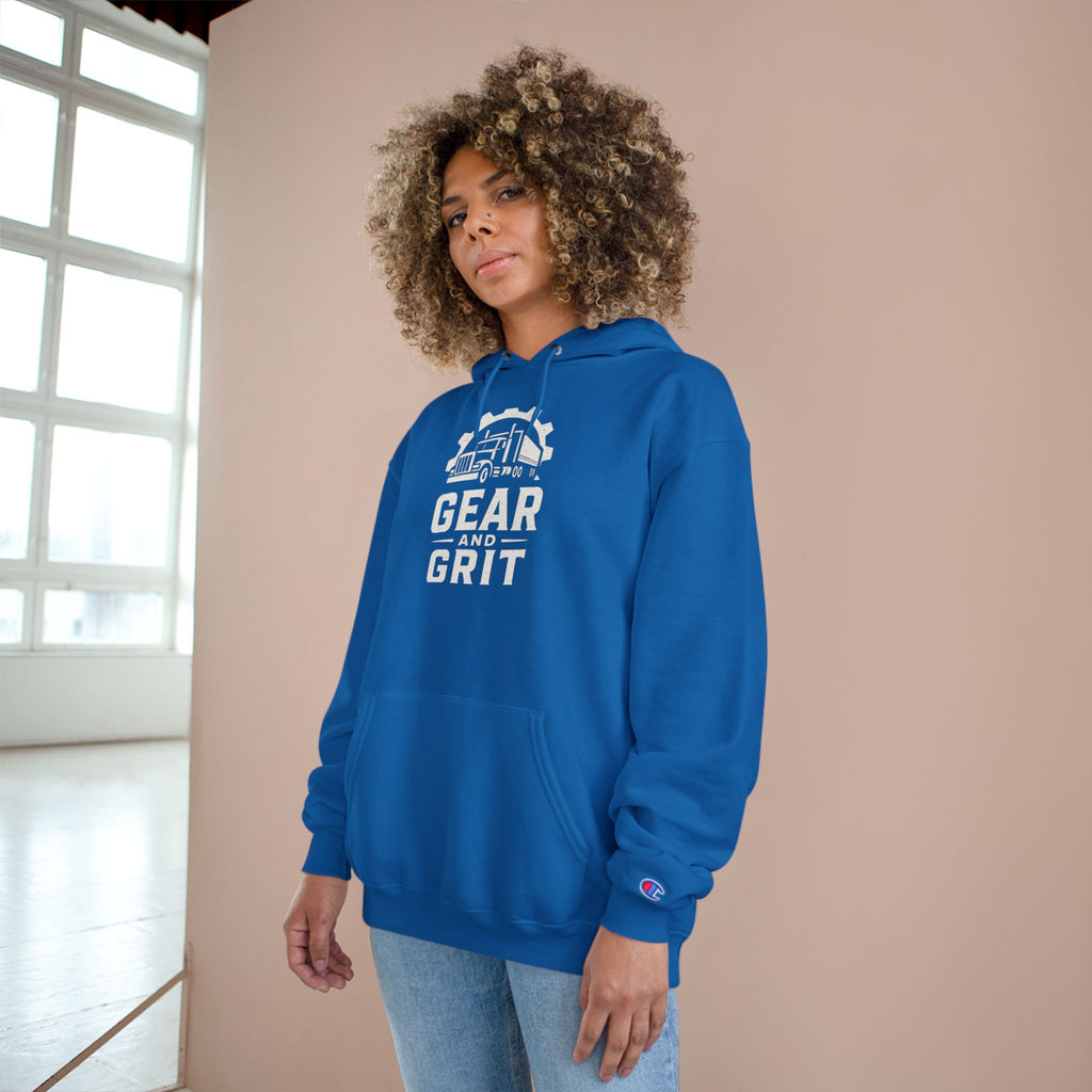 Steel Nerves with a Diesel Heart Hoodie — Champion Hoodie