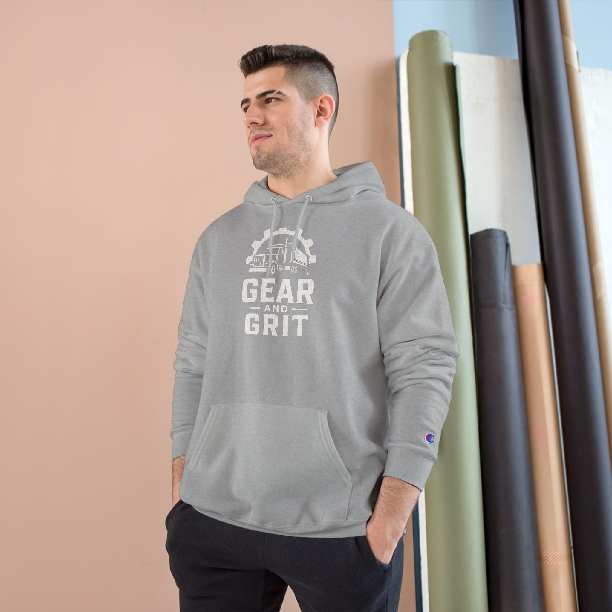 Steel Nerves with a Diesel Heart Hoodie — Champion Hoodie