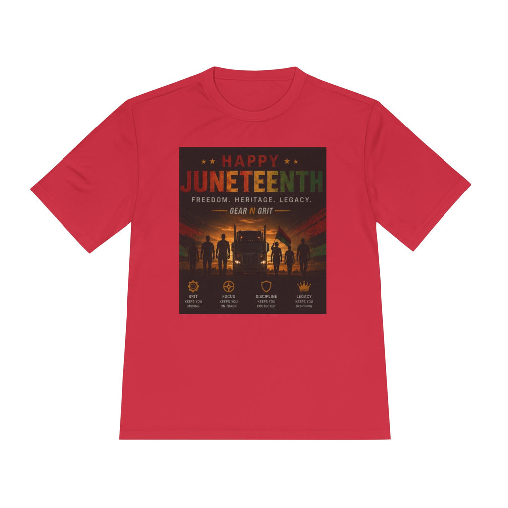 Gear & Grit Long Haul Performance Tee — Unisex Moisture-Wicking Trucker Shirt