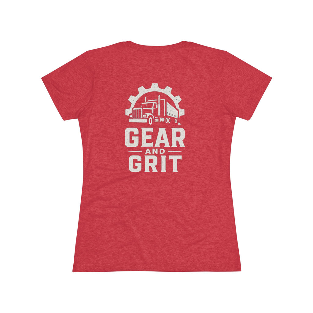 Truck-Hers Women's Tee — 'We Don't Follow Roads, We Own Them' Gear & Grit Trucker Shirt