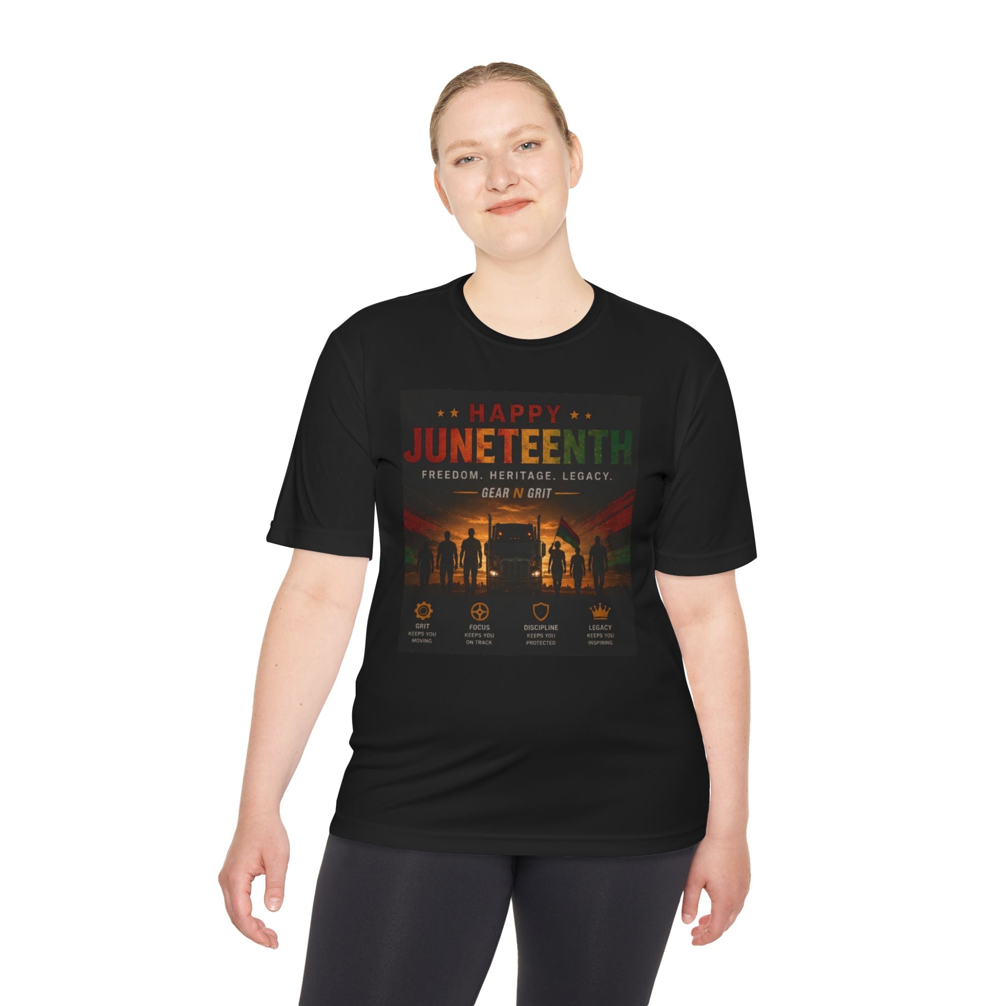 Gear & Grit Long Haul Performance Tee — Unisex Moisture-Wicking Trucker Shirt