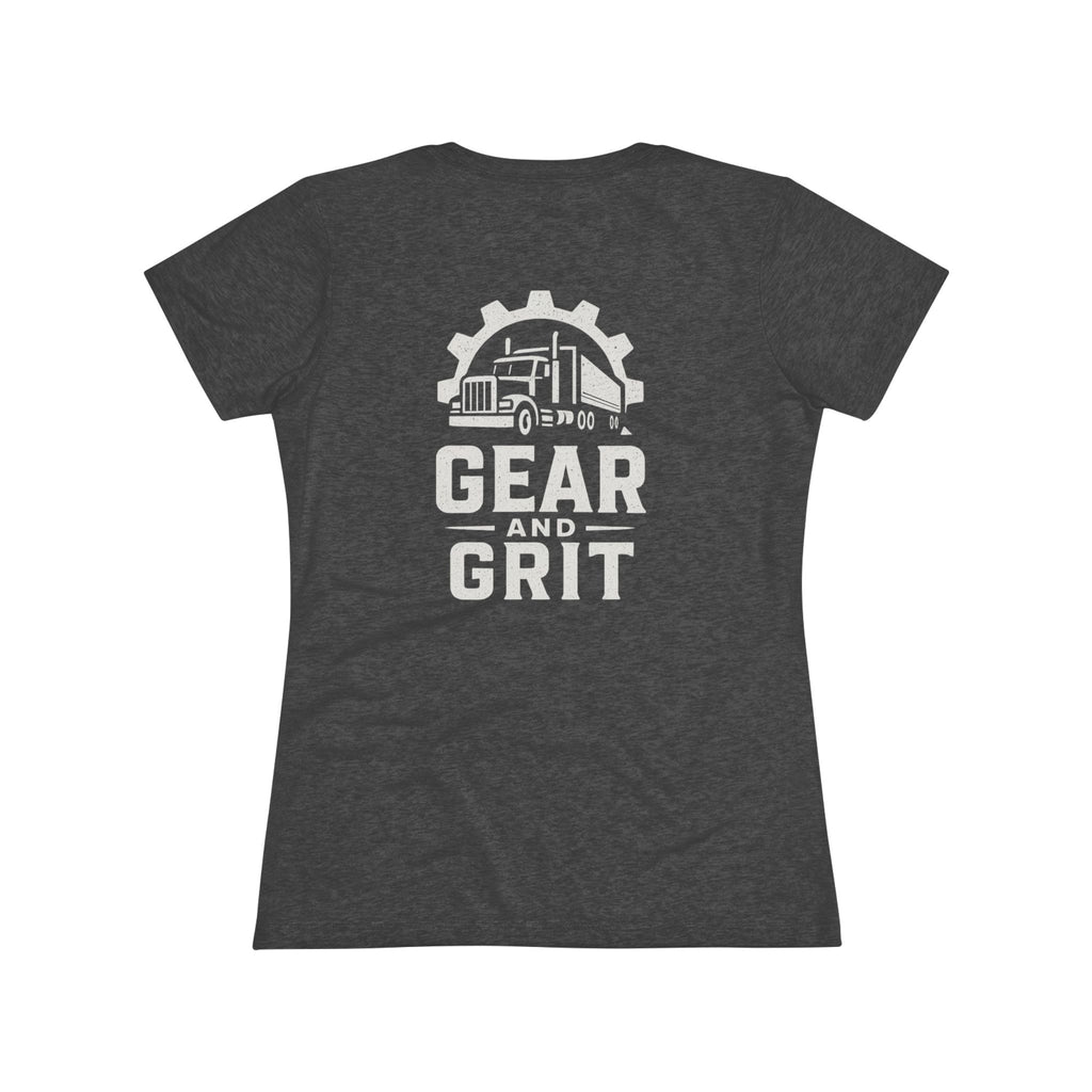 Truck-Hers Women's Tee — 'We Don't Follow Roads, We Own Them' Gear & Grit Trucker Shirt