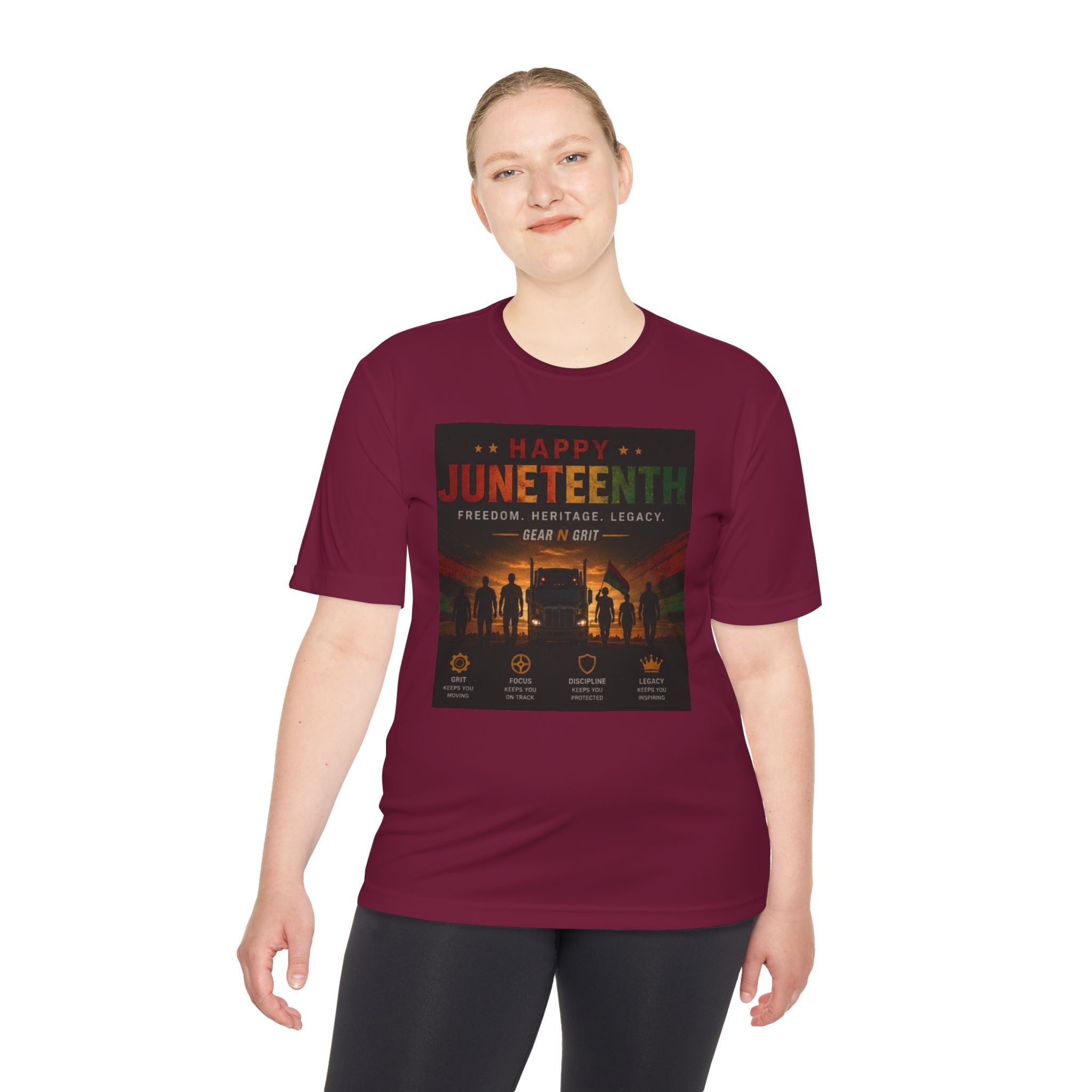 Gear & Grit Long Haul Performance Tee — Unisex Moisture-Wicking Trucker Shirt