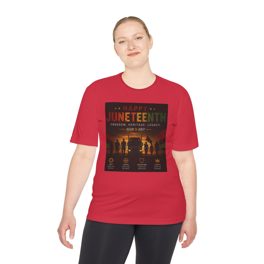 Gear & Grit Long Haul Performance Tee — Unisex Moisture-Wicking Trucker Shirt