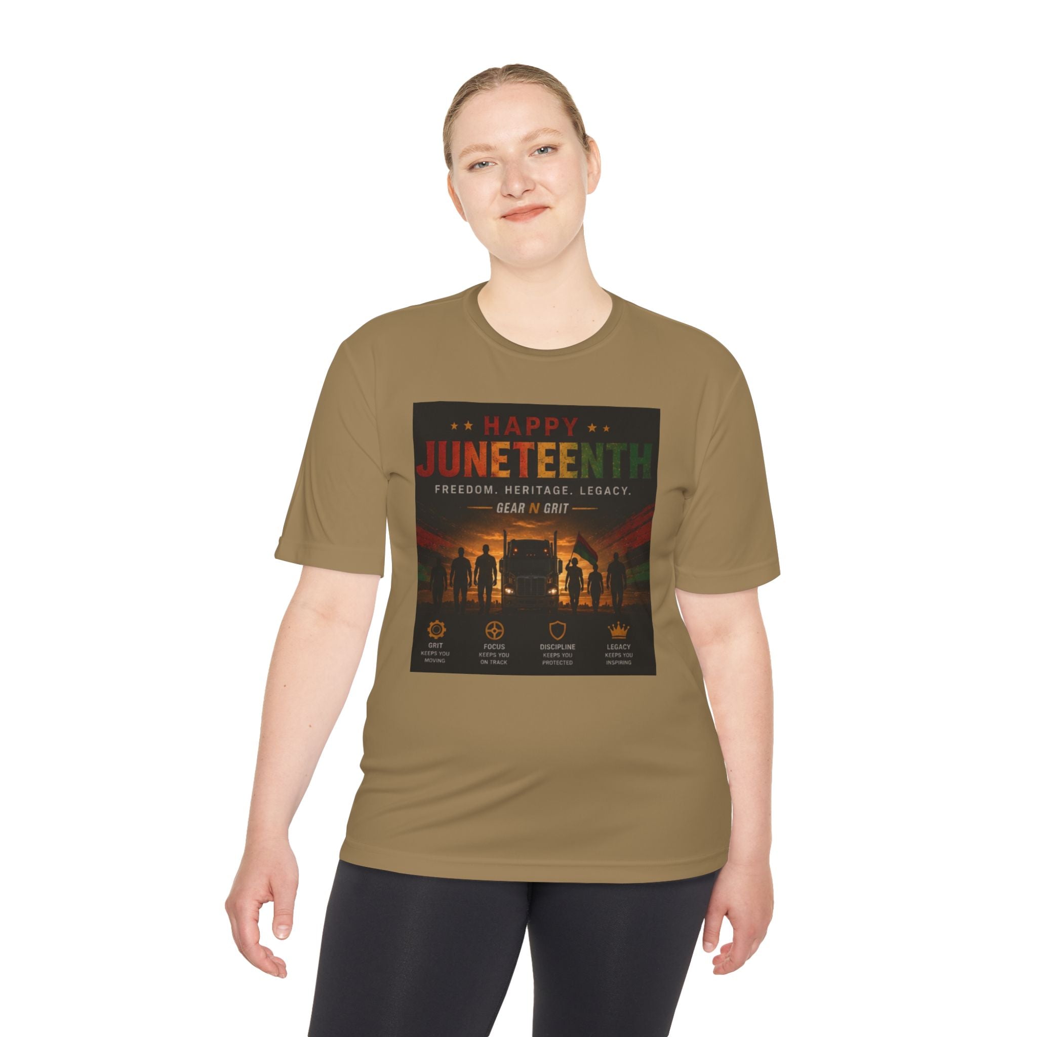 Gear & Grit Long Haul Performance Tee — Unisex Moisture-Wicking Trucker Shirt