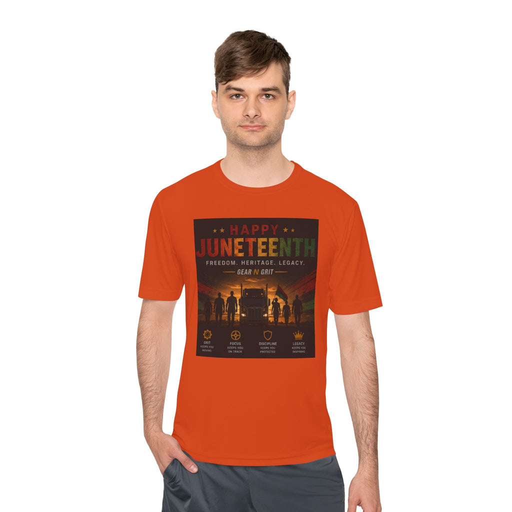Gear & Grit Long Haul Performance Tee — Unisex Moisture-Wicking Trucker Shirt