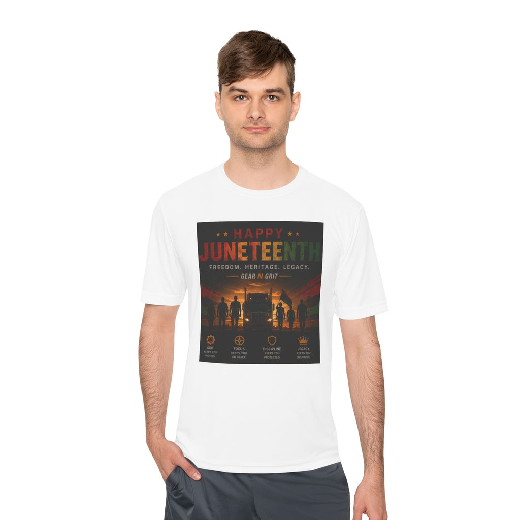 Gear & Grit Long Haul Performance Tee — Unisex Moisture-Wicking Trucker Shirt