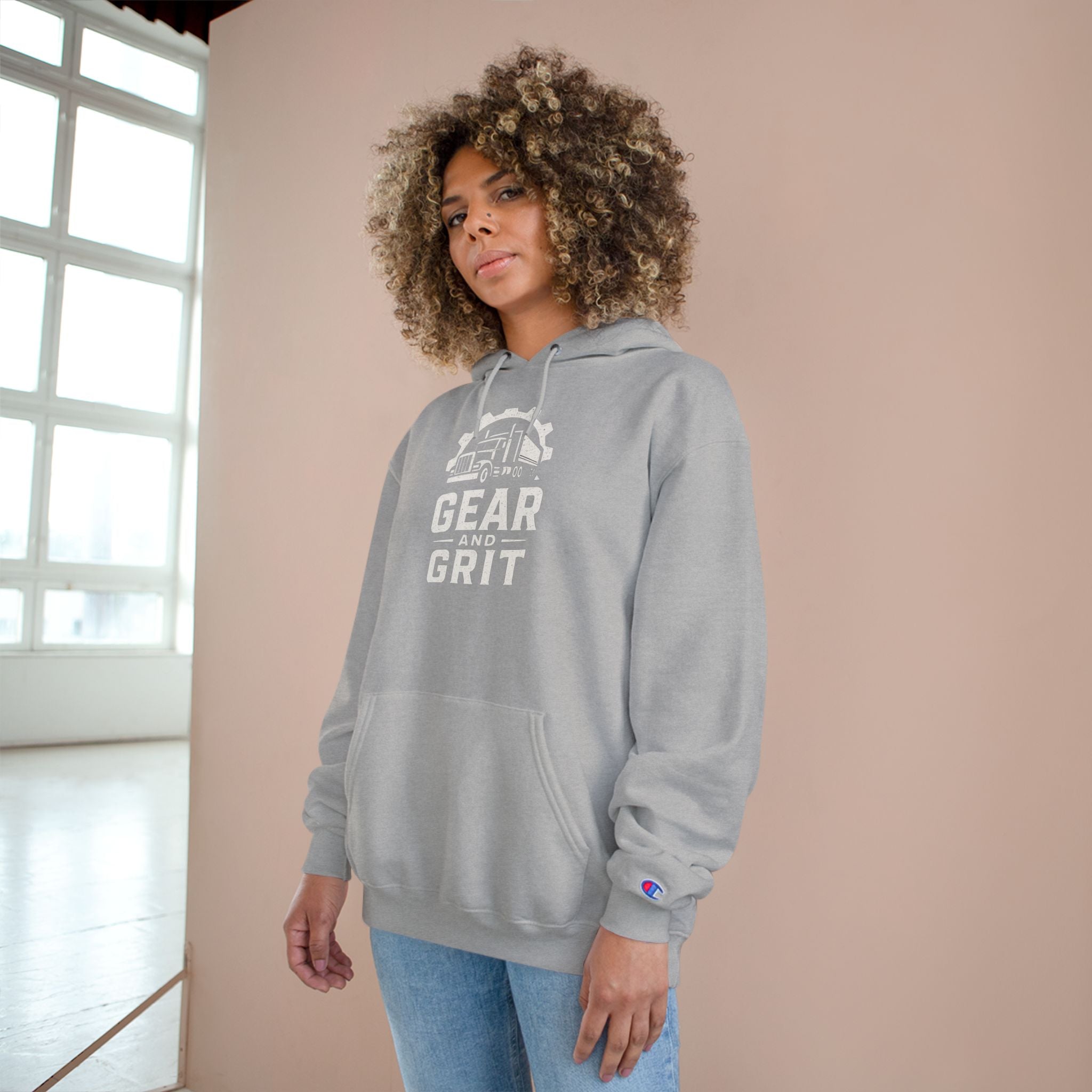 Steel Nerves with a Diesel Heart Hoodie — Champion Hoodie