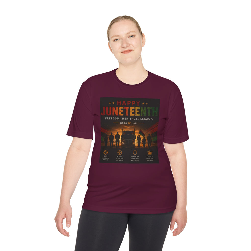 Gear & Grit Long Haul Performance Tee — Unisex Moisture-Wicking Trucker Shirt