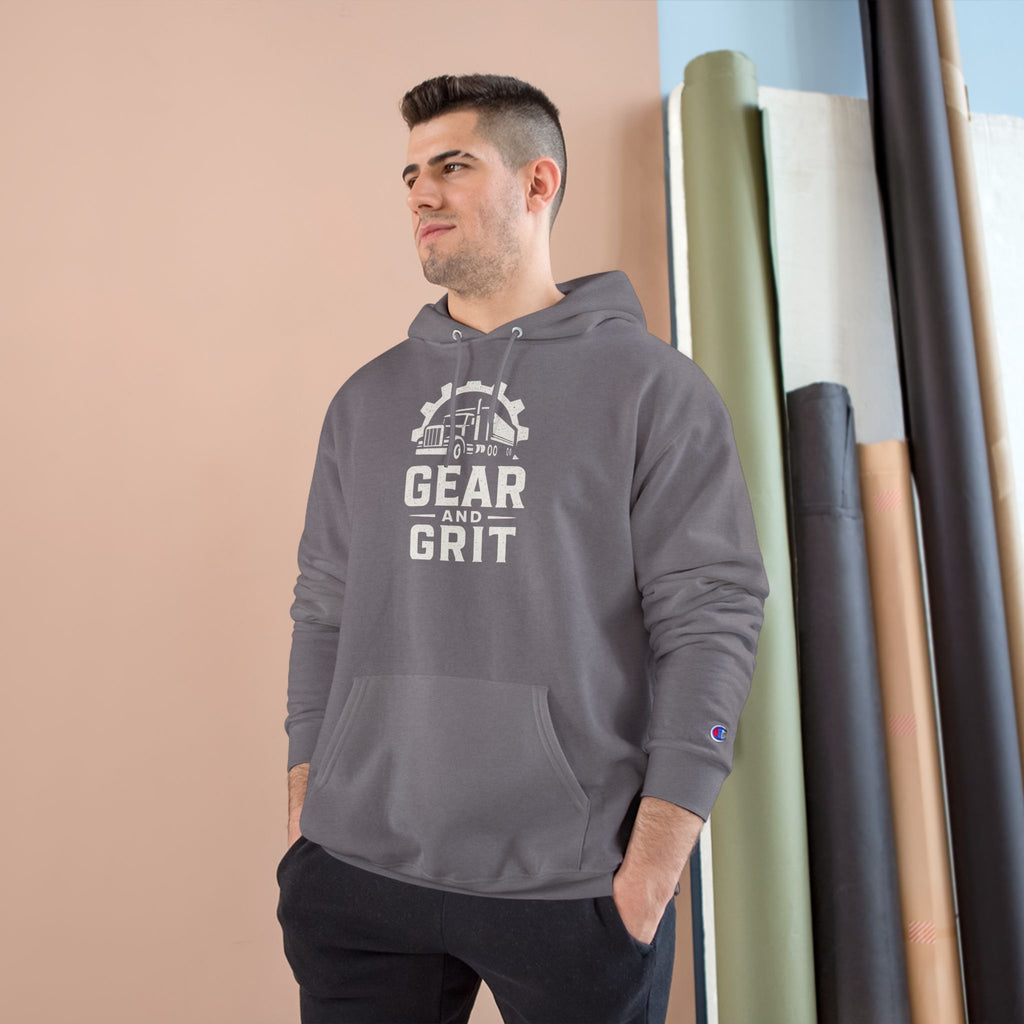 Steel Nerves with a Diesel Heart Hoodie — Champion Hoodie