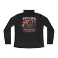 Truck-Hers Quarter-Zip Pullover – 'We Don't Follow Roads' Women's Trucking Graphic