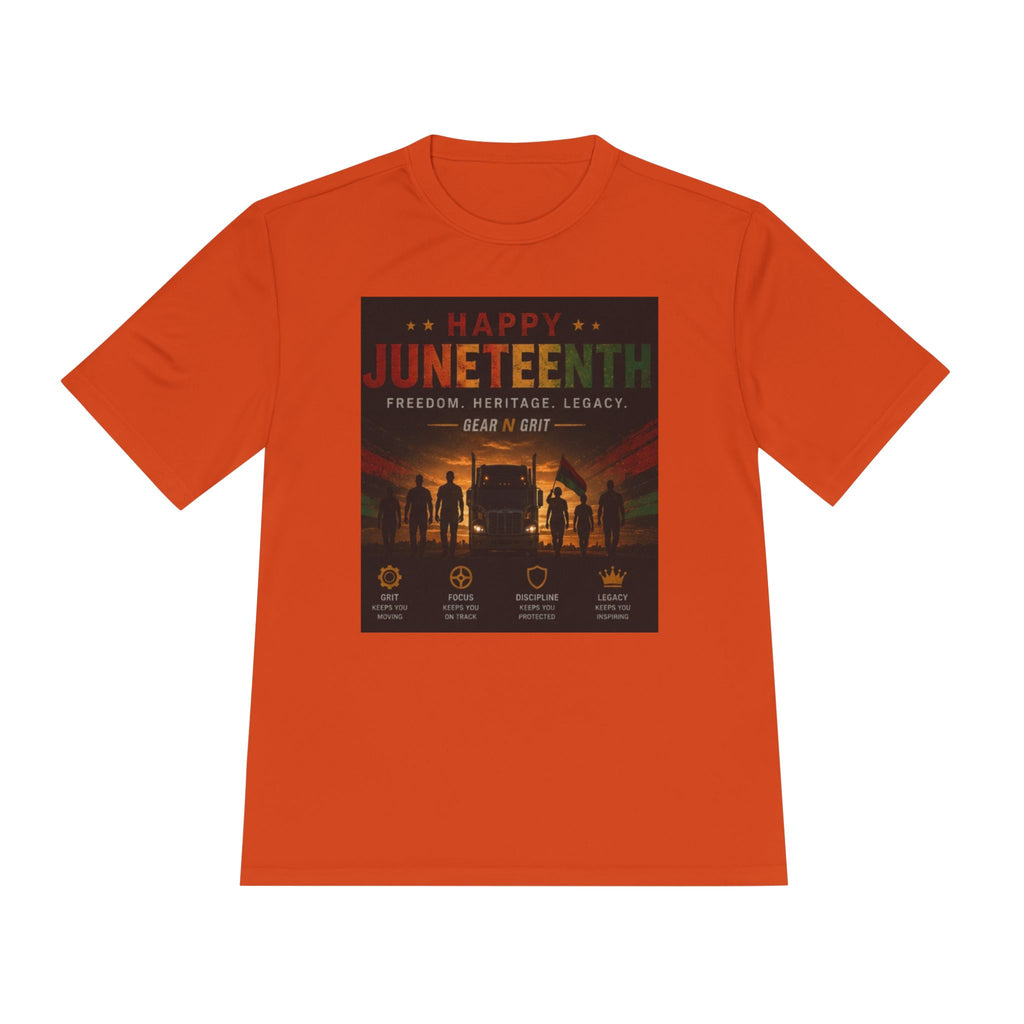 Gear & Grit Long Haul Performance Tee — Unisex Moisture-Wicking Trucker Shirt