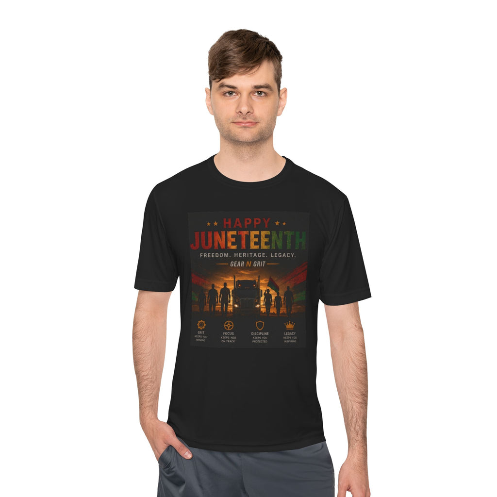 Gear & Grit Long Haul Performance Tee — Unisex Moisture-Wicking Trucker Shirt
