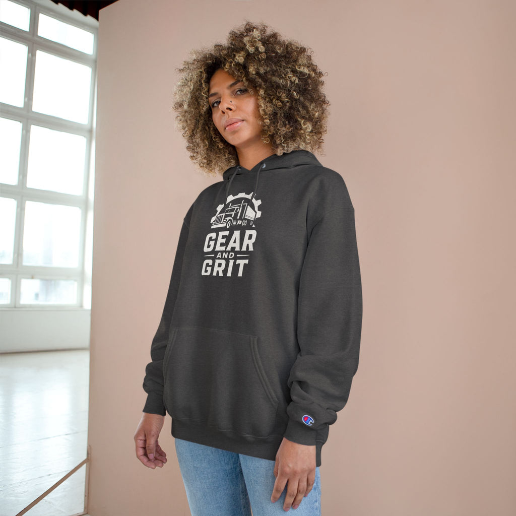 Steel Nerves with a Diesel Heart Hoodie — Champion Hoodie