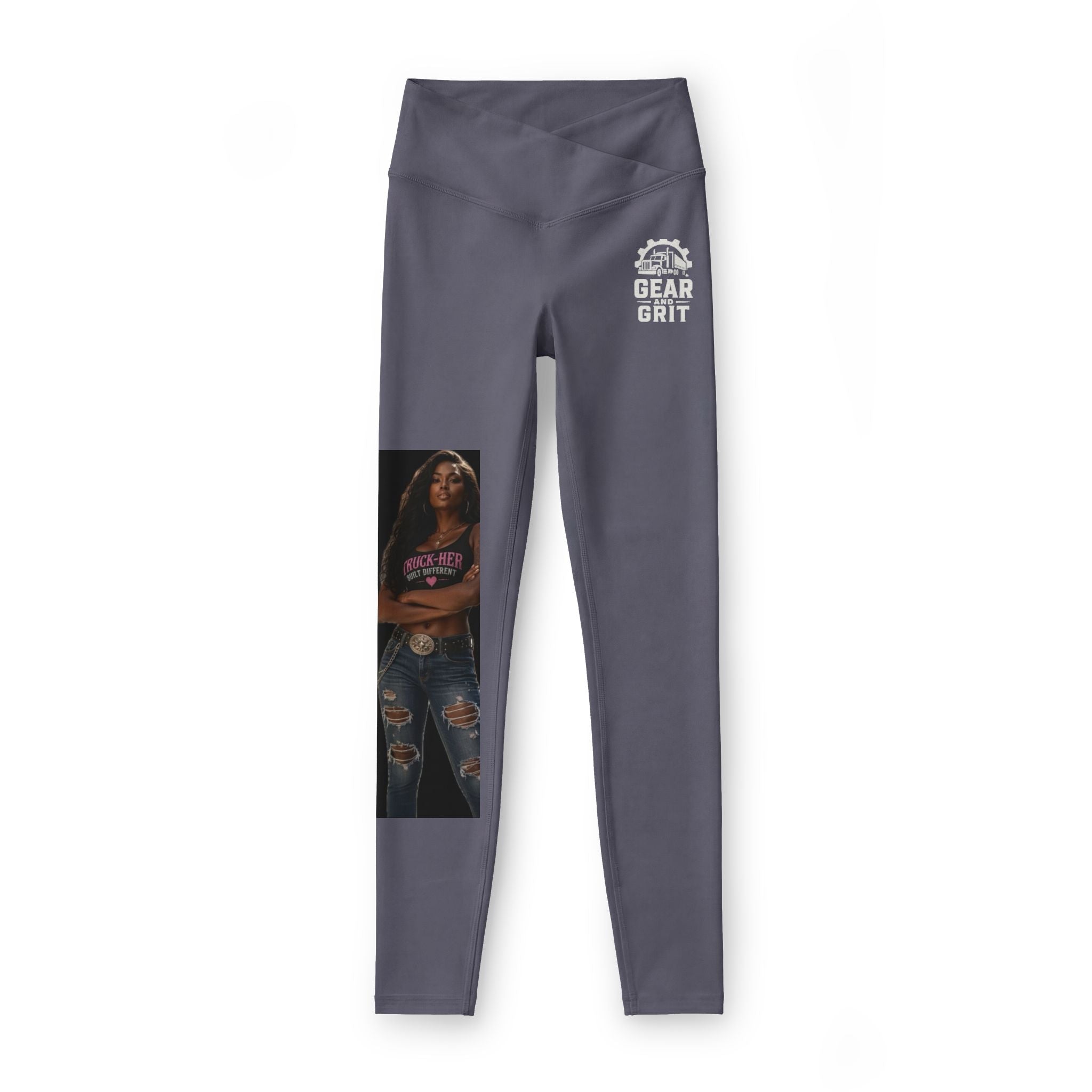 Stay Gold High-Waist Yoga Leggings — Women's Luxe Graphic Leggings