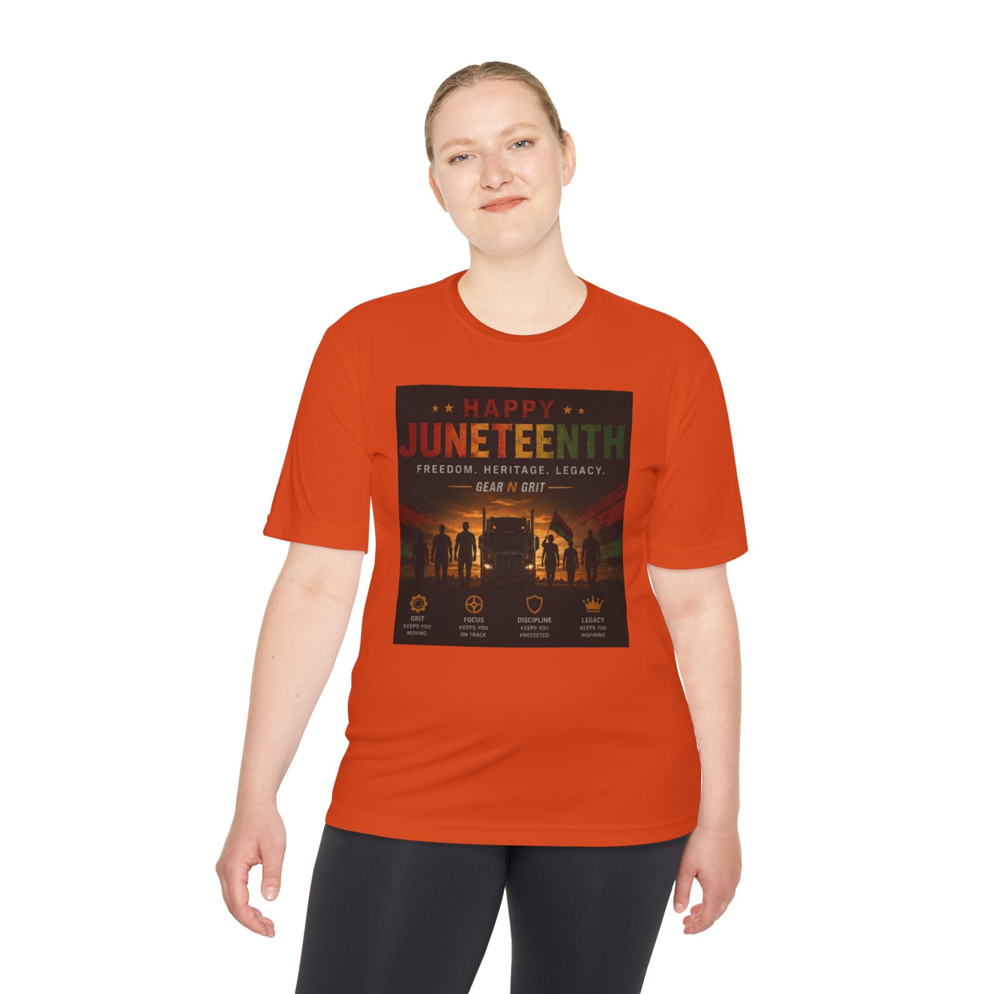 Gear & Grit Long Haul Performance Tee — Unisex Moisture-Wicking Trucker Shirt