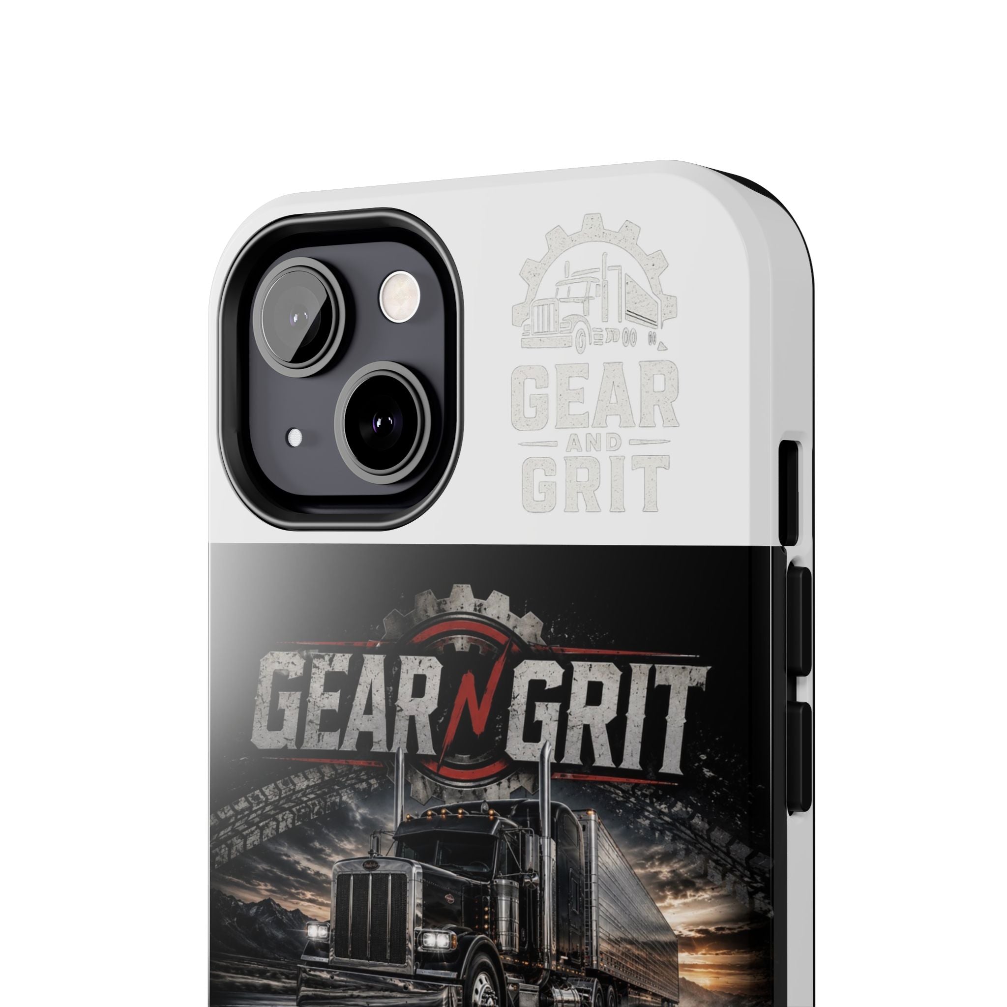 Gear N Grit Truck Driver Tough Phone Case — "Fuel the Hustle" with American Flag