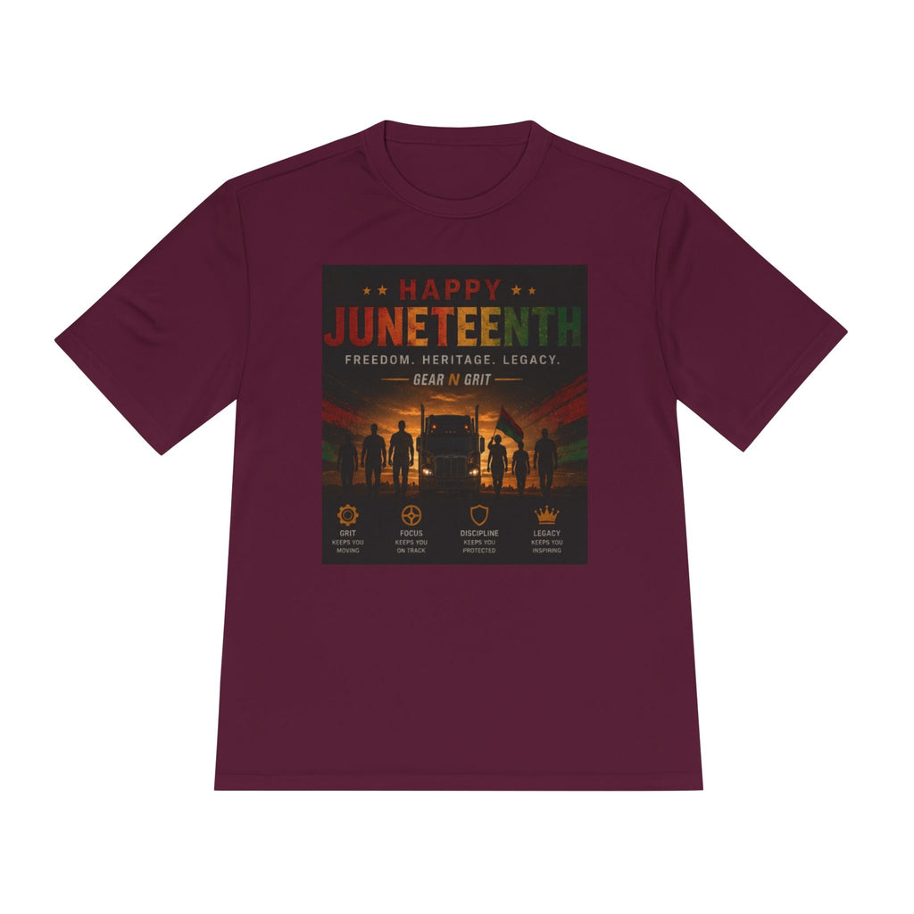 Gear & Grit Long Haul Performance Tee — Unisex Moisture-Wicking Trucker Shirt