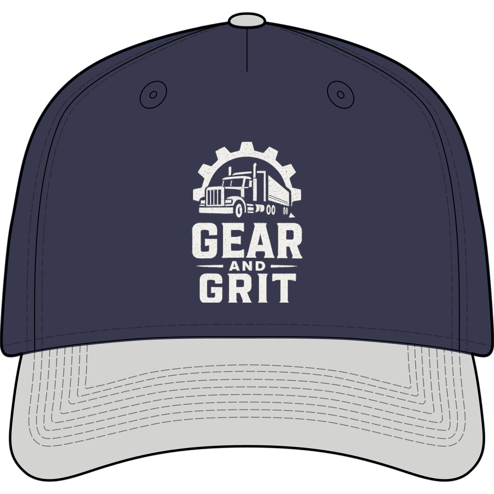 Truckers Gear & Grit Classic Two-Tone Cap