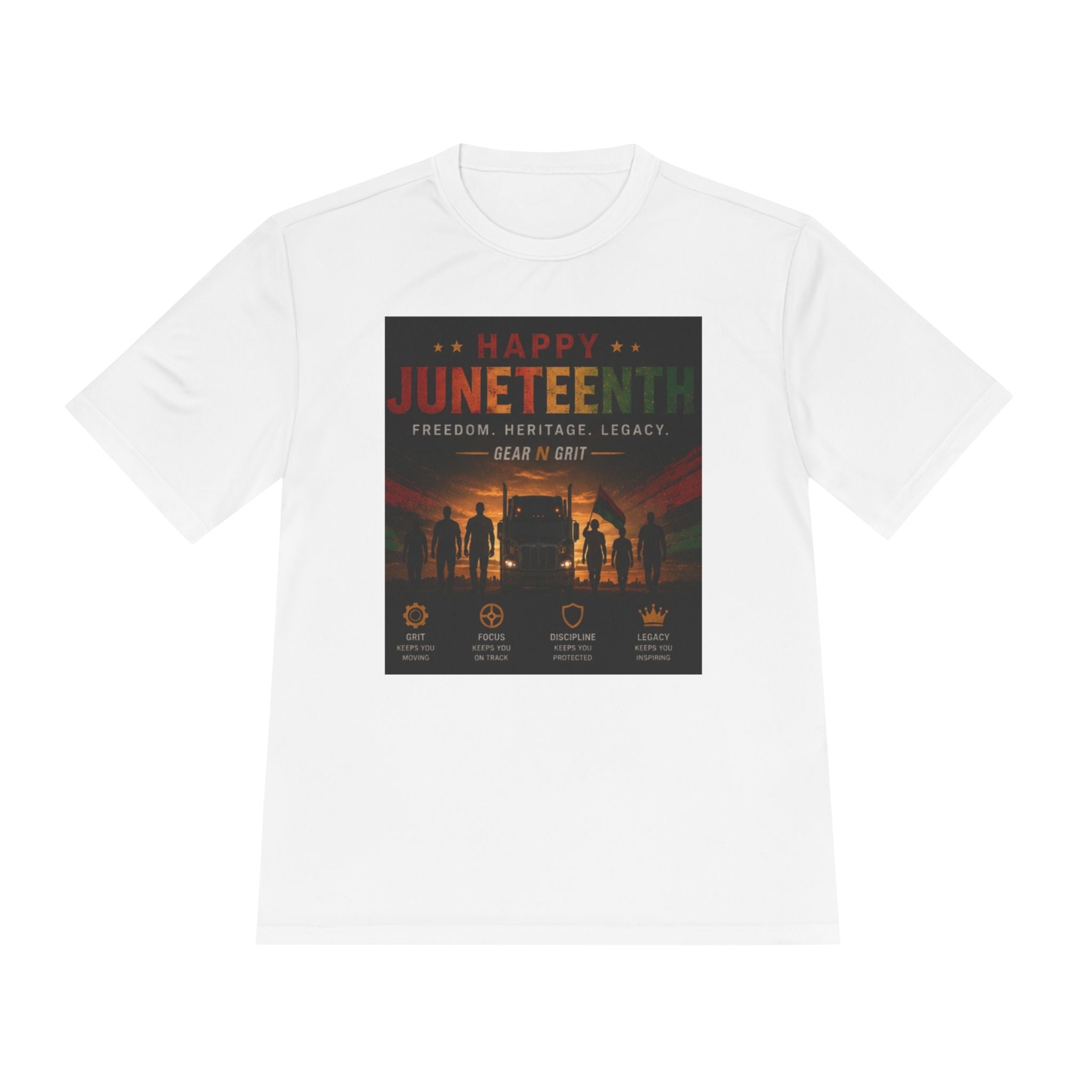 Gear & Grit Long Haul Performance Tee — Unisex Moisture-Wicking Trucker Shirt