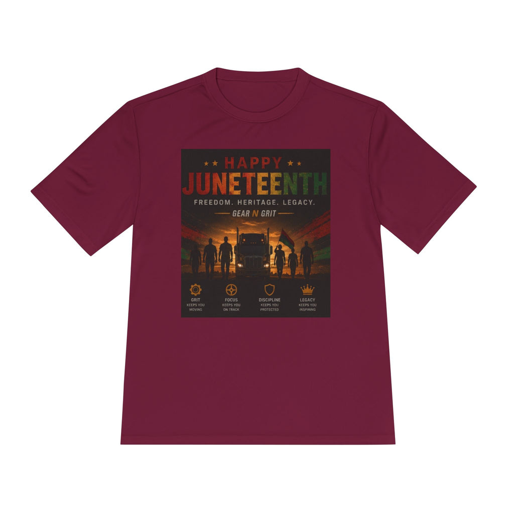 Gear & Grit Long Haul Performance Tee — Unisex Moisture-Wicking Trucker Shirt