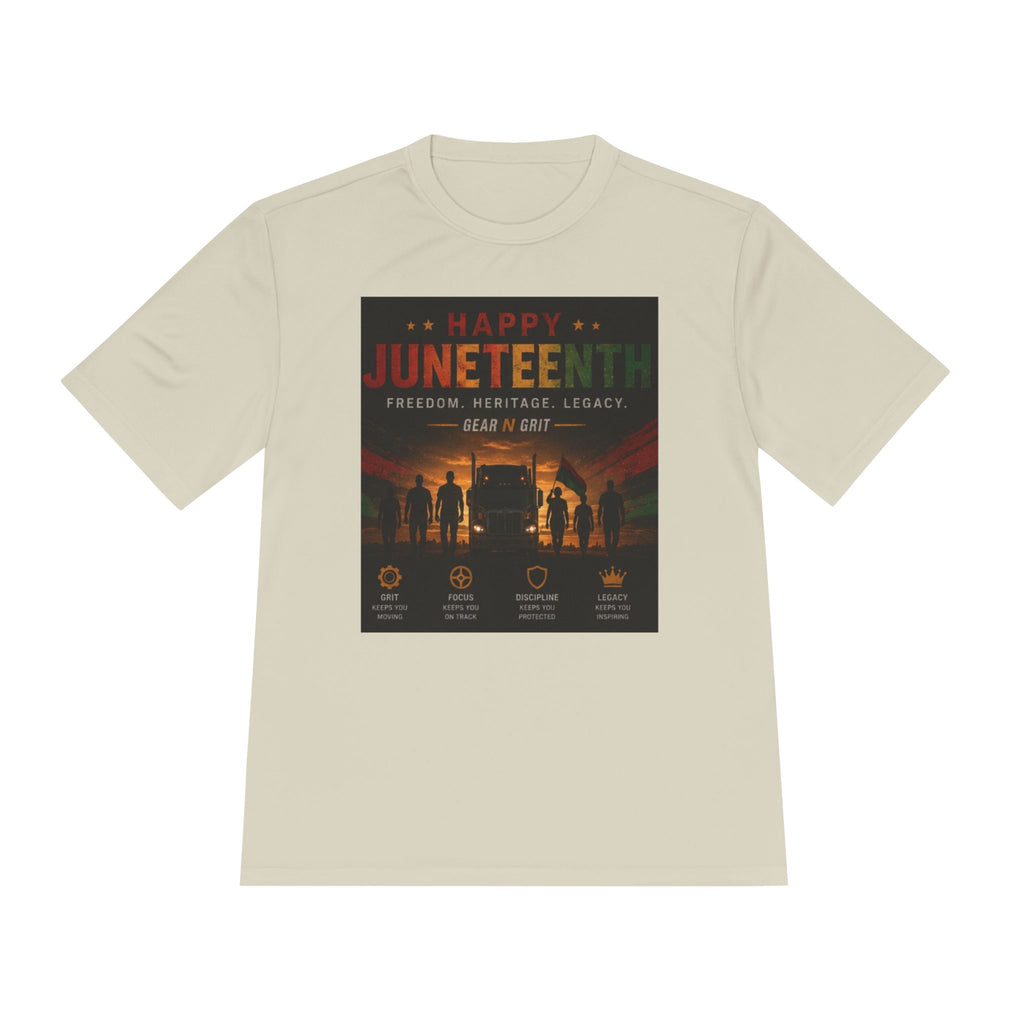 Gear & Grit Long Haul Performance Tee — Unisex Moisture-Wicking Trucker Shirt