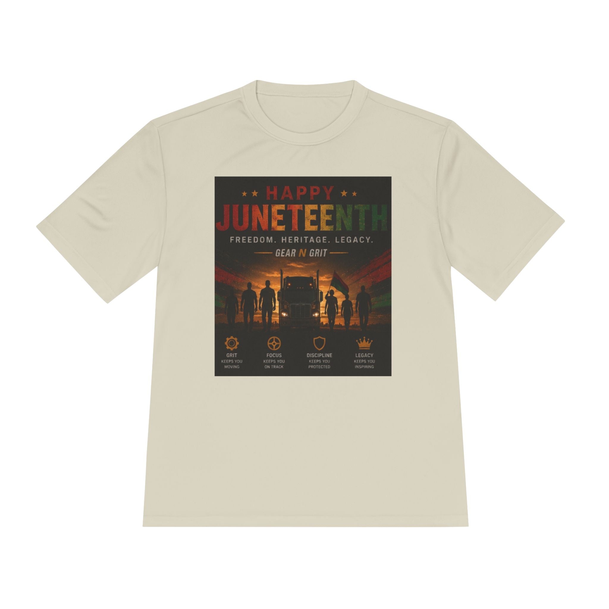 Gear & Grit Long Haul Performance Tee — Unisex Moisture-Wicking Trucker Shirt