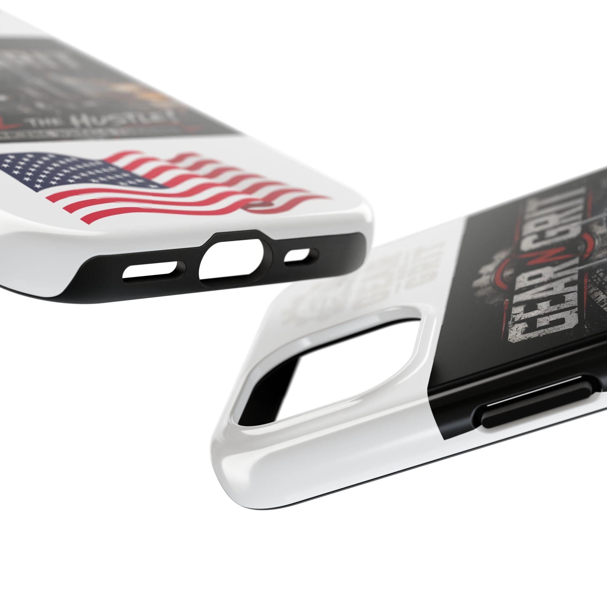 Gear N Grit Truck Driver Tough Phone Case — "Fuel the Hustle" with American Flag